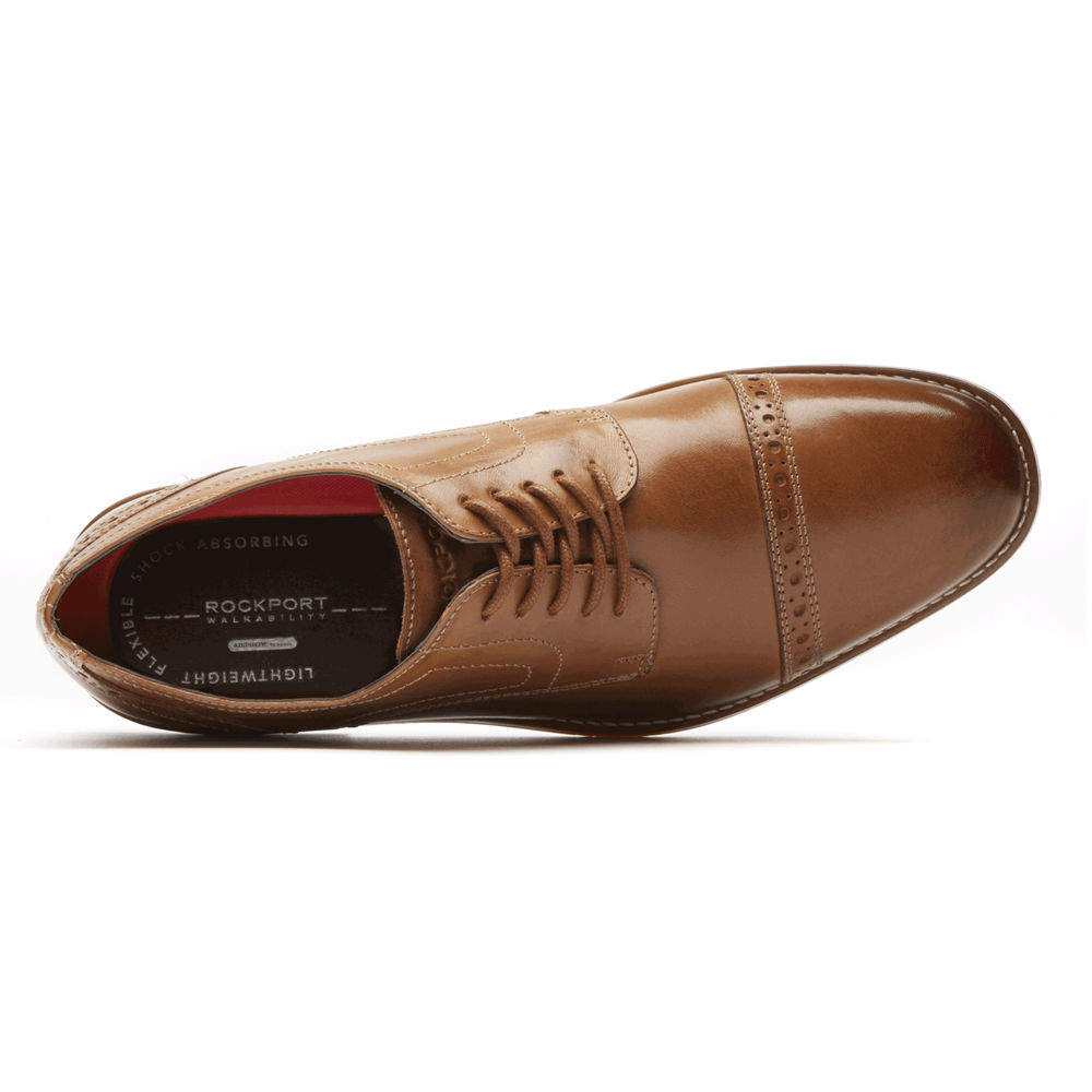 Oxfords Rockport Hombre Mexico - Style Purpose Cap Toe Marrom - RBMJA5012